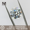 4.23CT D VVS2 ID EX EX redondo cvd diamante cultivado en laboratorio Asequible LG594324182 丨Messigems