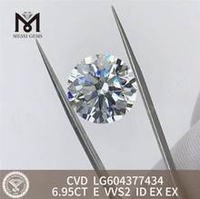 6.95CT E VVS2 ID EX EX CVD Diamantes cultivados en laboratorio LG604377434 Sin minas 丨Messigems 