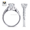 Anillo de diamantes de oro real de 18 k Anillos de boda modernos para mujeres de diseño personalizado