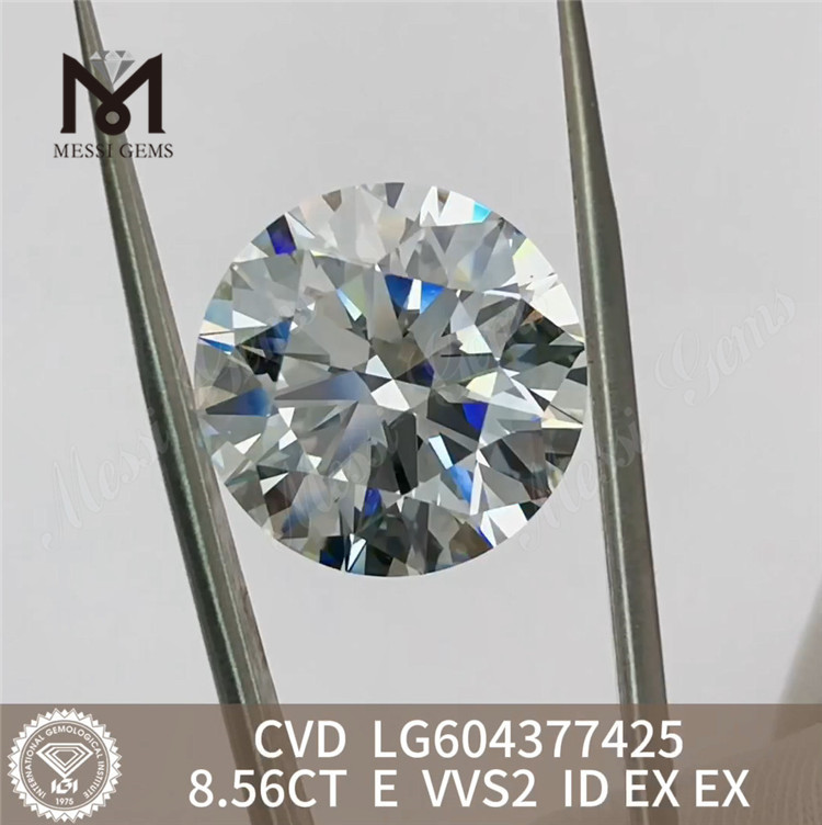 8.56ct E VVS2 Diamantes con certificación Igi Diamante CVD para joyería de lujo LG604377425 丨 Messigems