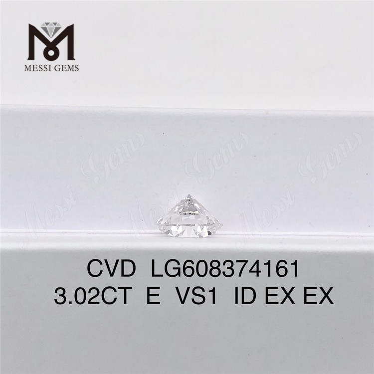 3.02CT E VS1 Precio de diamante cvd de 3 quilates para revendedores y diseñadores de joyas 丨Messigems LG608374161