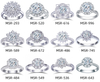 Anillos Elegance estilo Halo de 1 ct Diamantes creados en IGI Lab