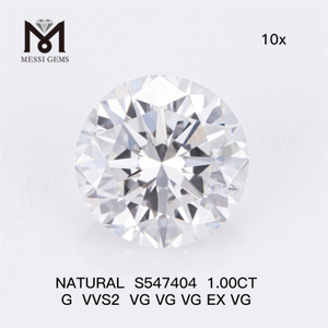 1.00CT G VVS2 VG Tienda de diamantes naturales Eleve sus diseños de joyería S547404丨Messigems