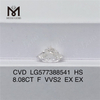 8.08ct F VVS2 EX HS CONSEJO CVD Diamantes fabricados LG577388541 丨 Messigems