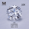 1,59 quilates E VS1 redondo IDEL CUT diamante creado en laboratorio CVD
