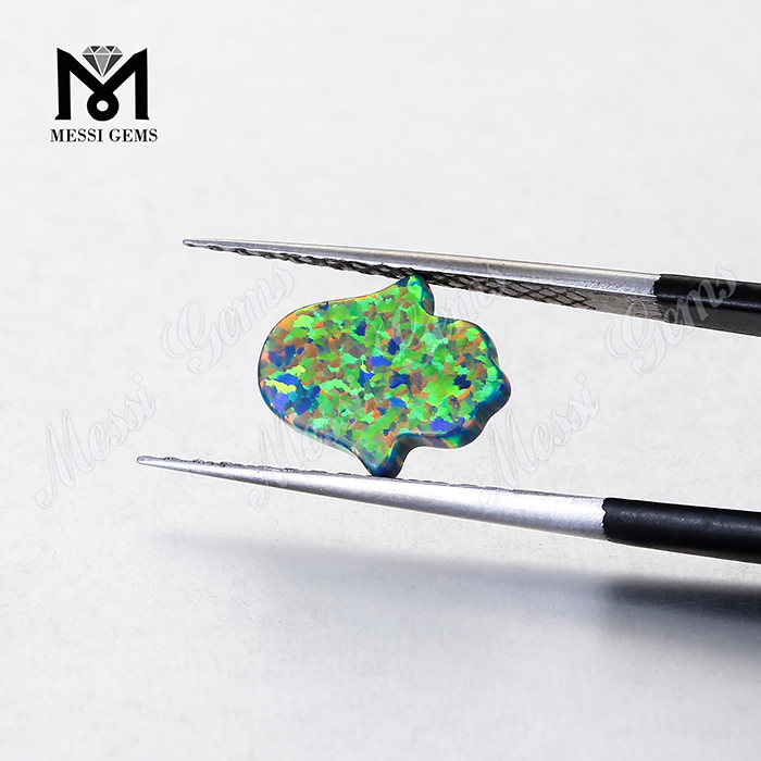 OP69 11x13mm sintético hamsa cuentas de ópalo precio para la fabricación de joyas