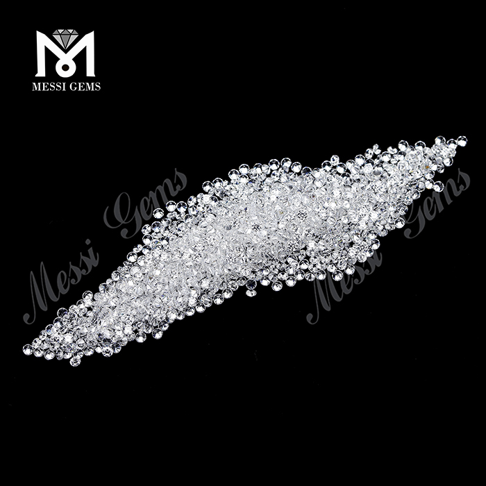 Piedra cz suelta 1,0 mm 1,5 mm 2,0 mm AAA Zirconia cúbica blanca Precio