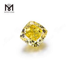 Fancy Vivid Yellow Diamantes talla cojín HPHT de 2,02 quilates cultivados en laboratorio