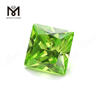 Color zirconia cúbica manzana verde forma cuadrada CZ piedras con precio barato