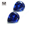 Forma de pera de alta calidad 10x12mm Topacio azul CZ Precio de piedra de zirconia cúbica