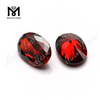 Venta al por mayor Granate cortado a máquina 13 x 18 mm Piedra de circonita cúbica ovalada
