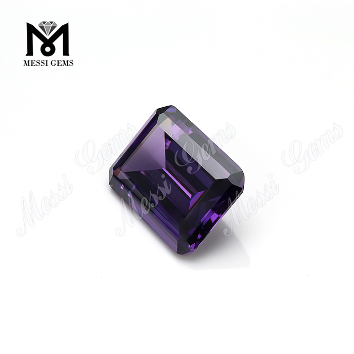13*18 amatista gemas sueltas zirconia cúbica talla esmeralda