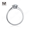Messi Gems anillo de plata de ley 925 con diamante moissanite de 1 quilate
