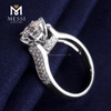 1,5 quilates DEF cvd anillos de diamantes sintéticos 14k 18k oro blanco compromiso boda anillo de diamantes