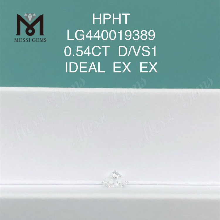 Diamantes manufacturados redondos BRILLIANT EX de 0,54 quilates D VS1 a la venta