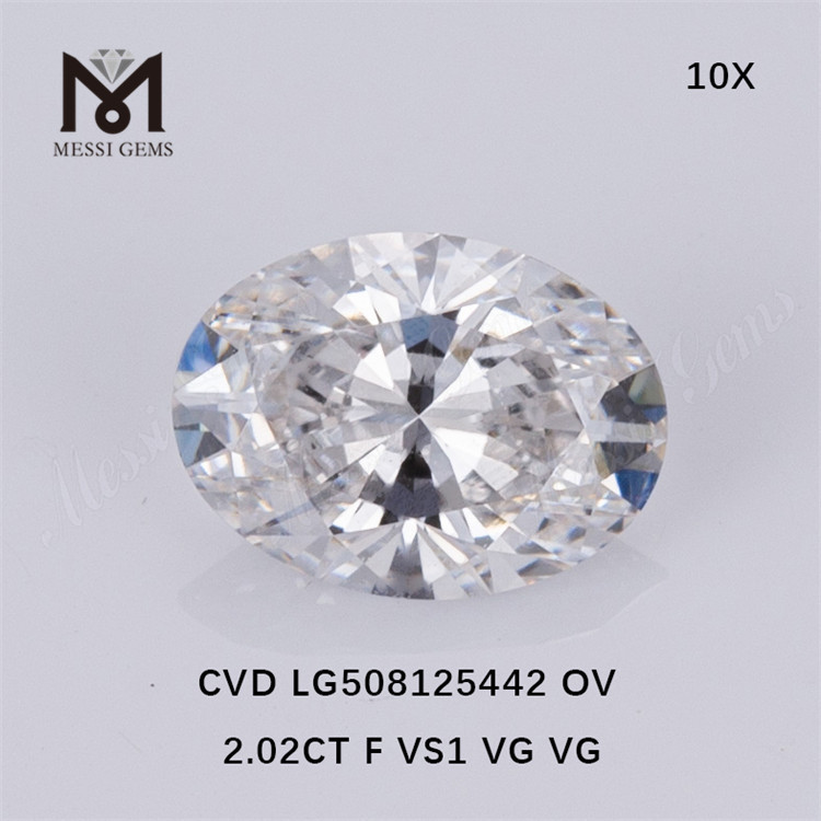 2.02CT F VS diamantes sintéticos CVD laboratorio diamante precio al por mayor