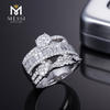 Anillo de oro de 18 k joyas anillos de diamantes naturales para compromiso de boda