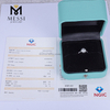 Oro blanco de 18k 0.56ct D VVS2 anillo de diamantes de laboratorio platino boda anillo de diamantes hecho por el hombre
