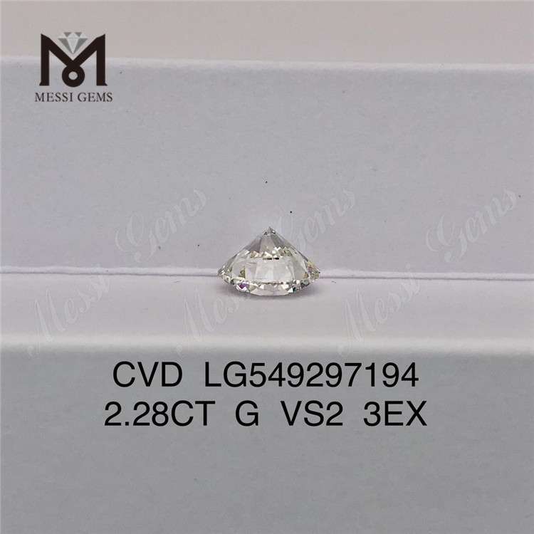 2.28CT G VS2 3EX CVD RD precio de fábrica de diamantes de laboratorio