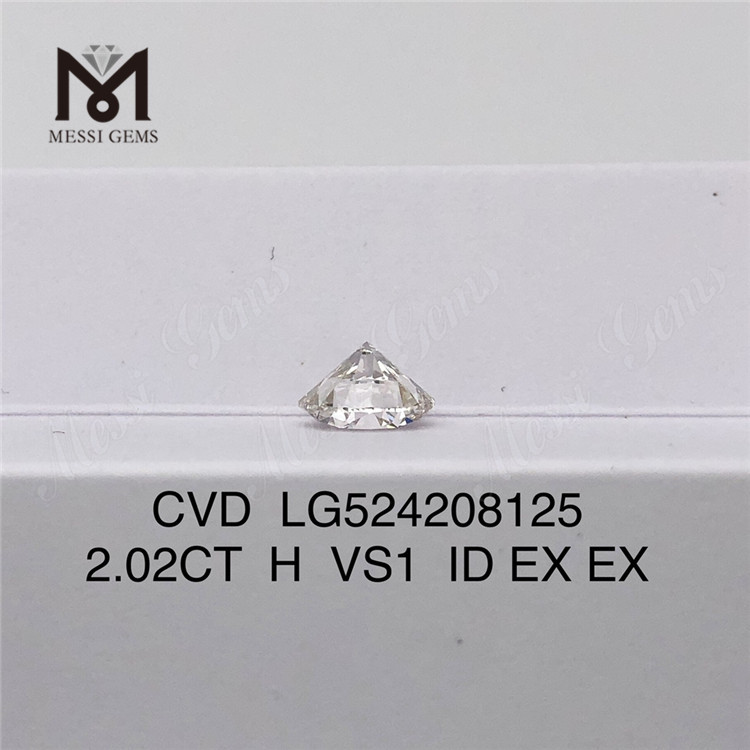2.02ct H VS1 Corte brillante redondo Certificado IGI Costo de diamantes hechos por el hombre