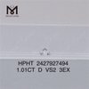 1.01CT D VS2 3EX Diamante de laboratorio suelto redondo HPHT