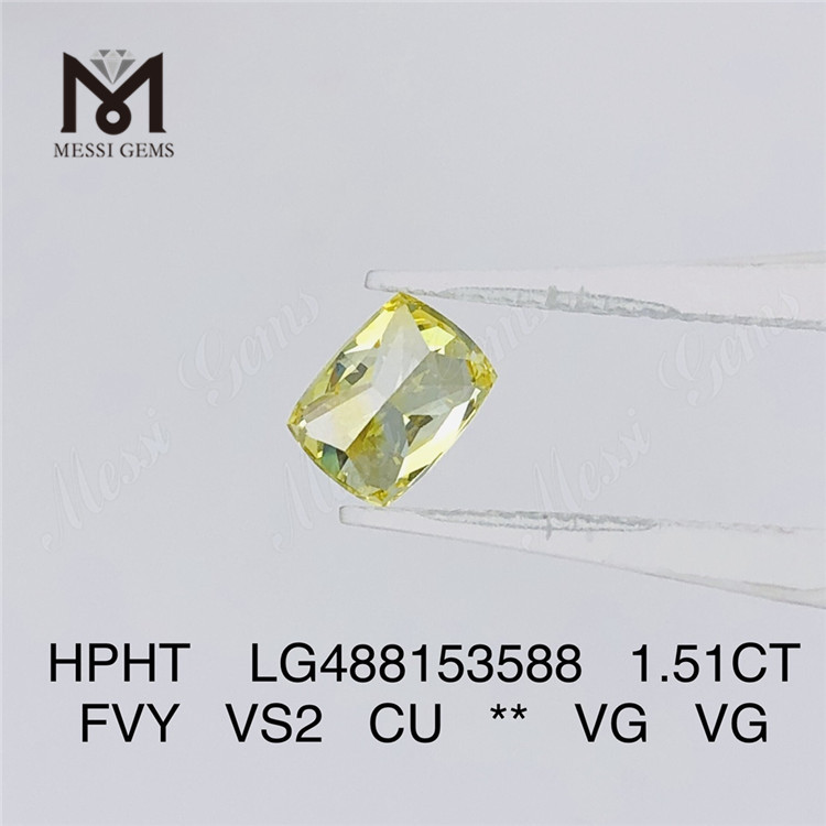1.51CT FVY VS2 CU VG VG diamante de laboratorio HPHT LG488153588