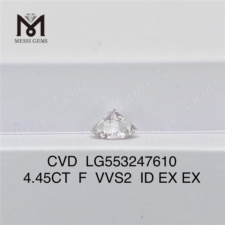 4.45CT F VVS2 ID EX EX Venta al por mayor de diamantes cvd grandes y asequibles