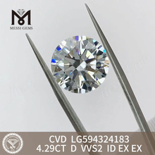 4.29CT D VVS2 ID EX EX 4ct diamantes cvd a la venta LG594324183 丨Messigems