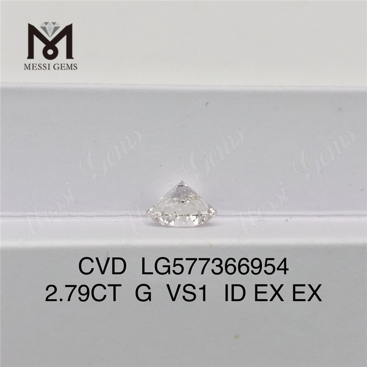 2.79CT G VS1 ID CVD Diamantes cultivados en laboratorio superior Certificado IGI Lujo sustentable 丨Messigems LG577366954 