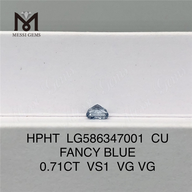 0.71CT VS1 VG VG CU AZUL DE LUJO El diamante azul Hpht LG586347001