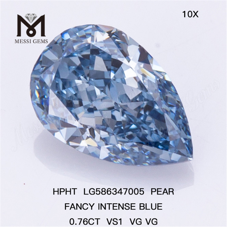 0.76CT VS1 VG VG HPHT PS Diamante azul intenso elegante LG586347005