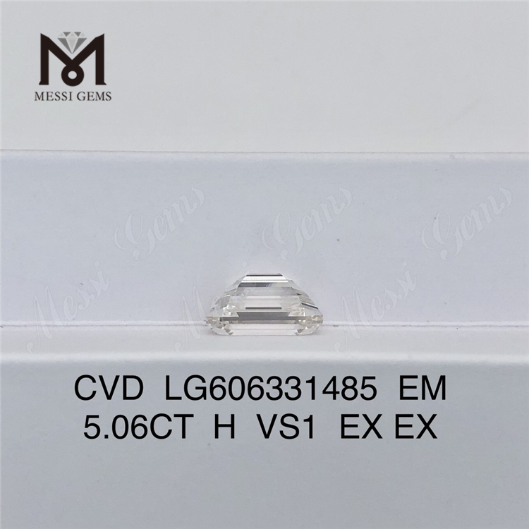 5.06CT EM H VS1 diamantes asequibles creados en laboratorio Lujo sustentable con certificación IGI 丨Messigems CVD LG606331485