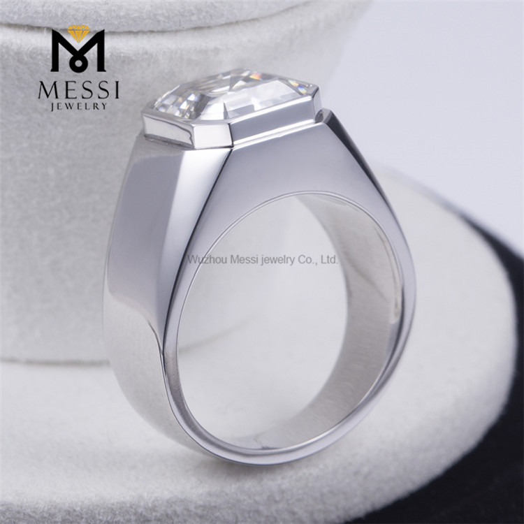 Anillo solitario de diamantes de laboratorio de 3 quilates Alianzas de boda para hombres Símbolos de compromiso para toda la vida