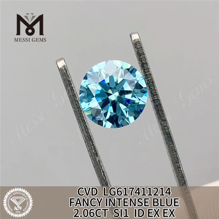 2.06CT SI1 FANCY INTENSE BLUE diamante cultivado en laboratorio CVD LG617411214