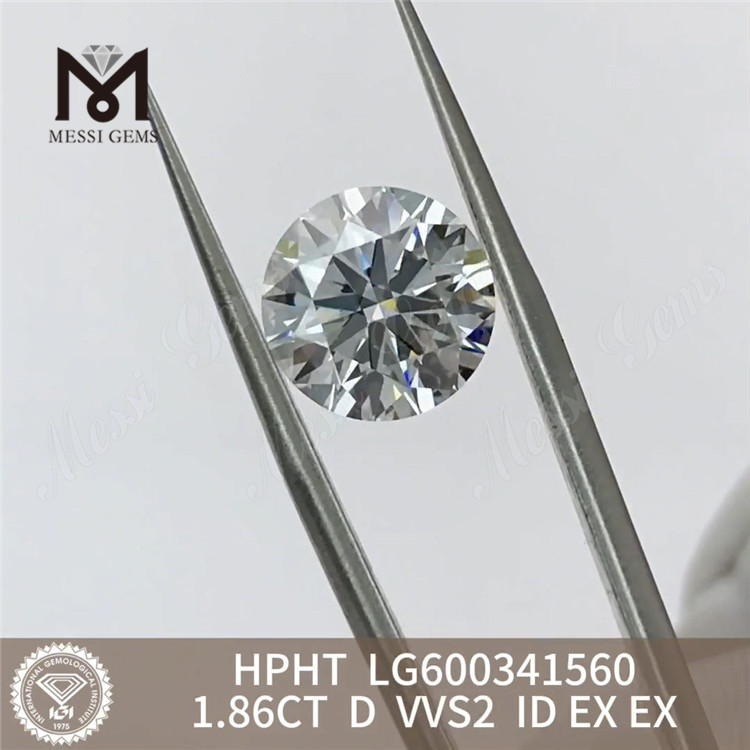 1.86CT D VVS2 ID Diamantes tratados con Hpht LG600341560 Elecciones ecológicas 丨Messigems