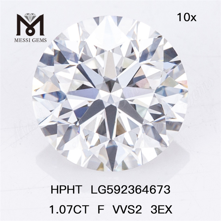 1.07CT F VVS2 3EX Diamantes HPHT cultivados en laboratorio LG592364673