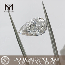 3.26CT PEAR F VS1 certificación igi diamante CVD Garantía de calidad 丨Messigems LG602357761