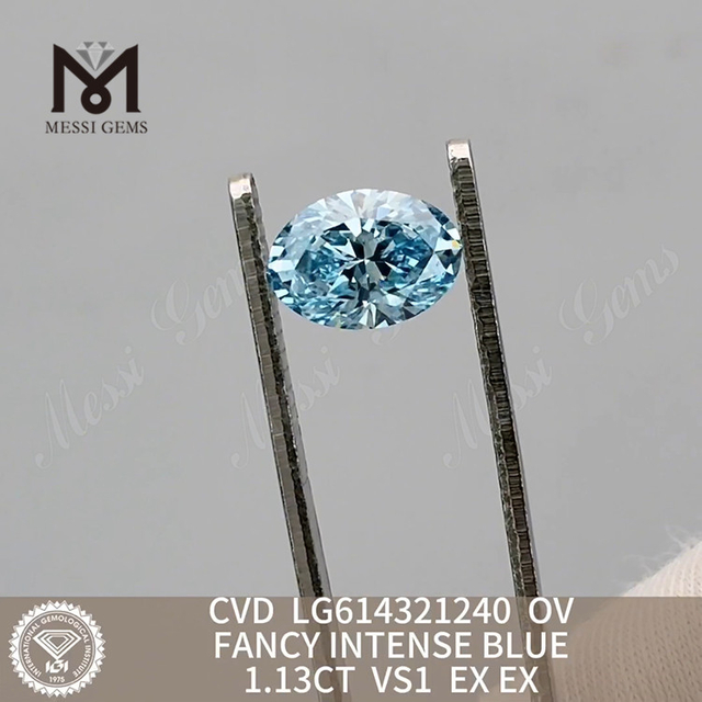 1.13CT FANCY INTENSE BLUE vs1 diamante cultivado en laboratorio En línea LG614321240 丨Messigems