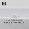 4.80CT E VS1 ID EX EX Diamantes de ingeniería a granel Libera tu brillo CVD LG597359293 丨Messigems