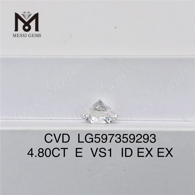 4.80CT E VS1 ID EX EX Diamantes de ingeniería a granel Libera tu brillo CVD LG597359293 丨Messigems