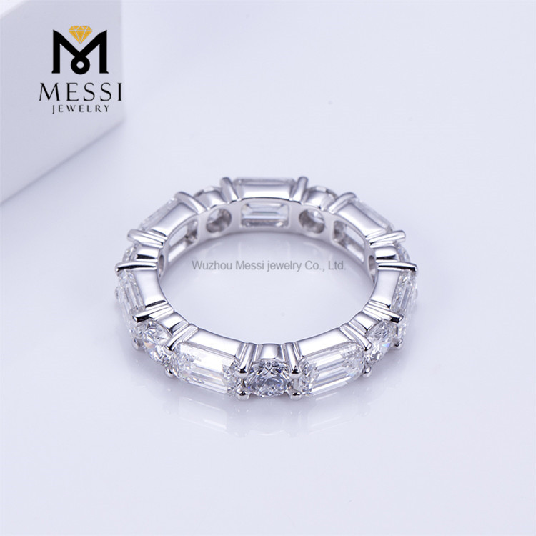 Anillos de compromiso de diamantes cultivados PT950 6.2G Belleza ética para toda la vida