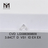 3.84ct Diamante con certificación IGI D VS1 Diamante CVD Elaboración de joyas únicas 丨Messigems LG588369809