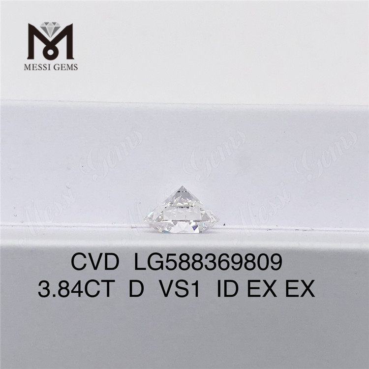 3.84ct Diamante con certificación IGI D VS1 Diamante CVD Elaboración de joyas únicas 丨Messigems LG588369809