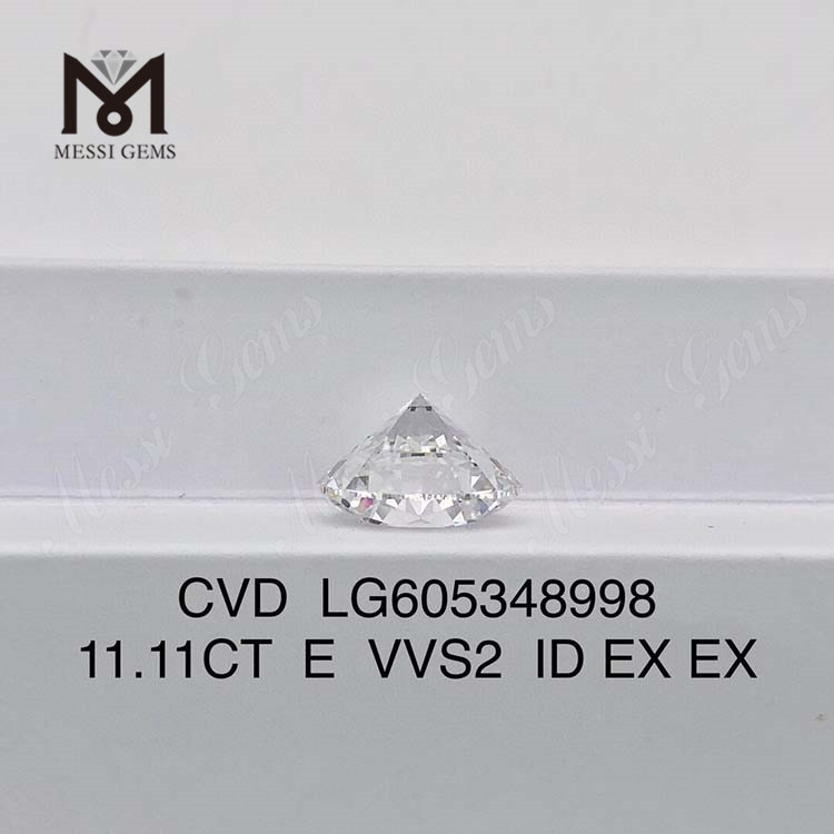 11.11CT E VVS2 ID costo de diamante artificial Valores ecológicos 丨 Messigems CVD LG605348998