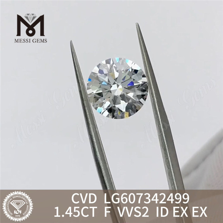  1.45CT F VVS2 cvd precio del diamante por quilate Sustainable Sparkle丨Messigems LG607342499