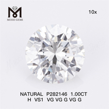 1.00CT H SI2 VG VG VG VG VG La selección de diamantes naturales de 1 quilate revela una belleza atemporal P282147 丨Messigems