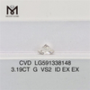 3.19CT G VS2 ID EX EX Crea tu obra maestra con diamantes hechos en laboratorio CVD LG591338148丨Messigems