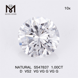 1.00CT D VS2 VG VG G VG G Impresionantes diamantes naturales de 1 quilate presentan lujo S547837 丨Messigems
