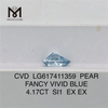 4.17CT PERA FANCY AZUL VIVO SI1 CVD 4ct diamantes de fábrica LG617411359
