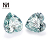 Corte de corazón 8 * 9 mm Teal moisanita suelta proveedor de piedras preciosas al por mayor